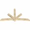 Ekena Millwork Alberta Rough Sawn Timber Gable Bracket, Douglas Fir, 96"W x 56"H x 4"D x 6"F, 14/12 Pitch GBW096X56X0406ALB00RDF - alternate 4